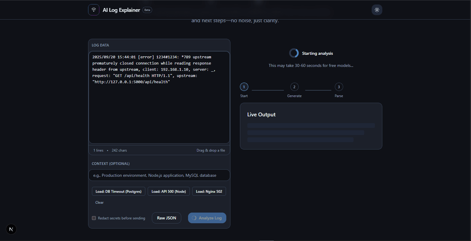 AI Log Explainer media 2