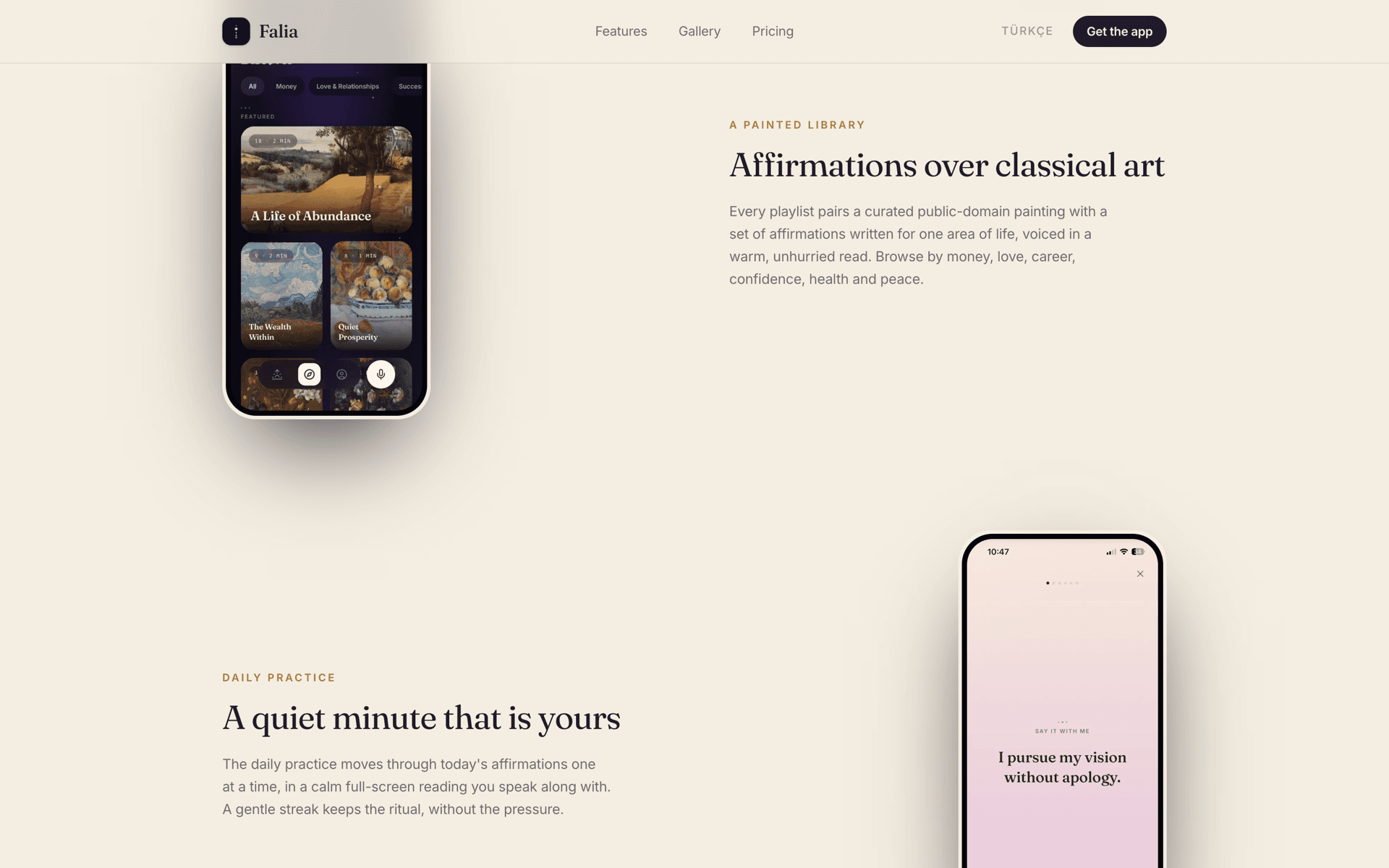 Falia — screen