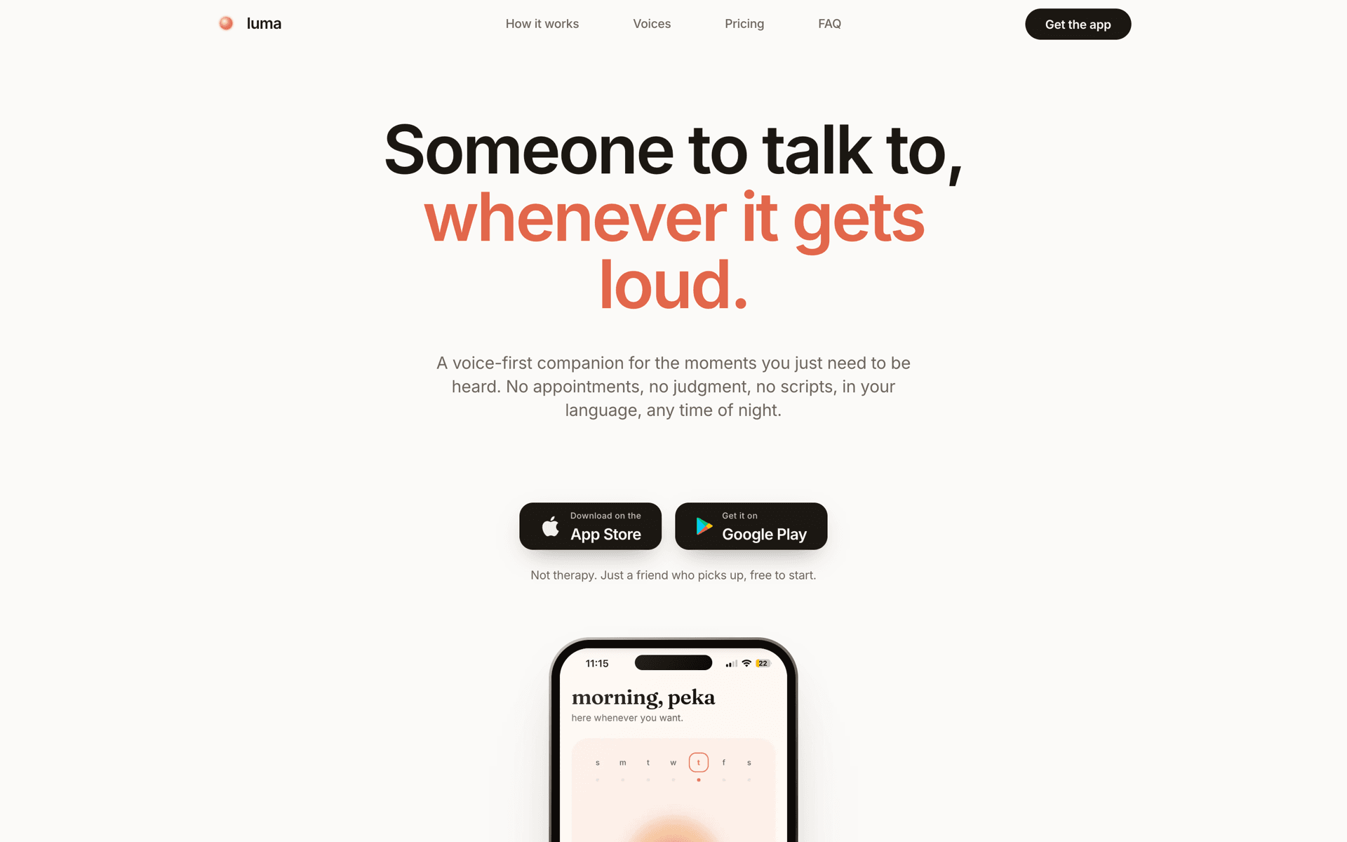 Luma — interface