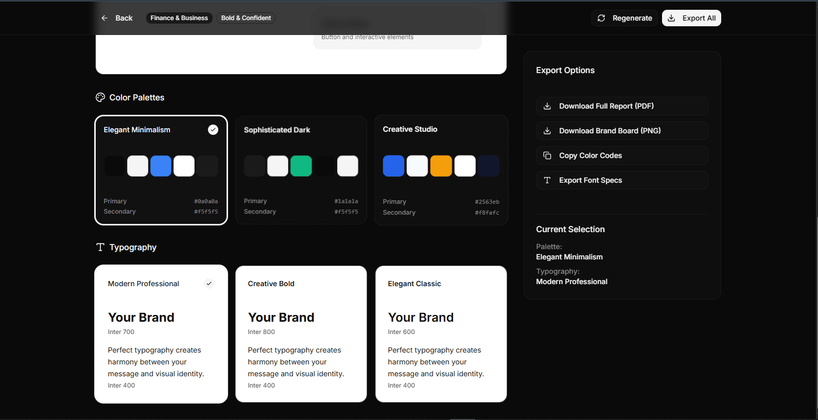 BrandCraft AI — interface